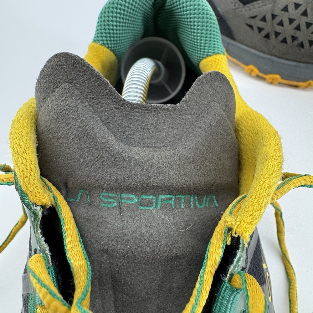 LA Sportiva Bushido Shoes Trail Running Hiking Green/Yellow Mens Sz 13 - Picture 5 of 16